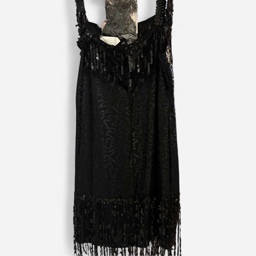 Black Sequin Mini Dress Costume size medium